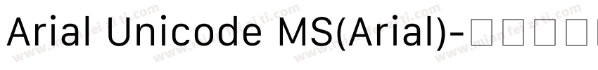 Arial Unicode MS(Arial)字体转换